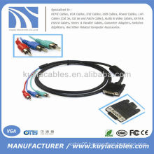 6FT VGA HD15 SVGA to RGB Computer TV HDTV Cable